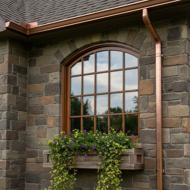 Copper Downspout Installation in Clarksville, TN