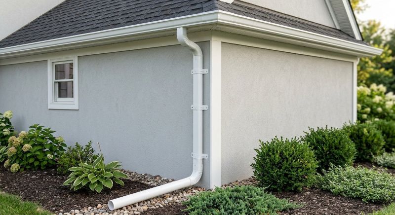 Plastic Downspout Installation in Longmont, CO